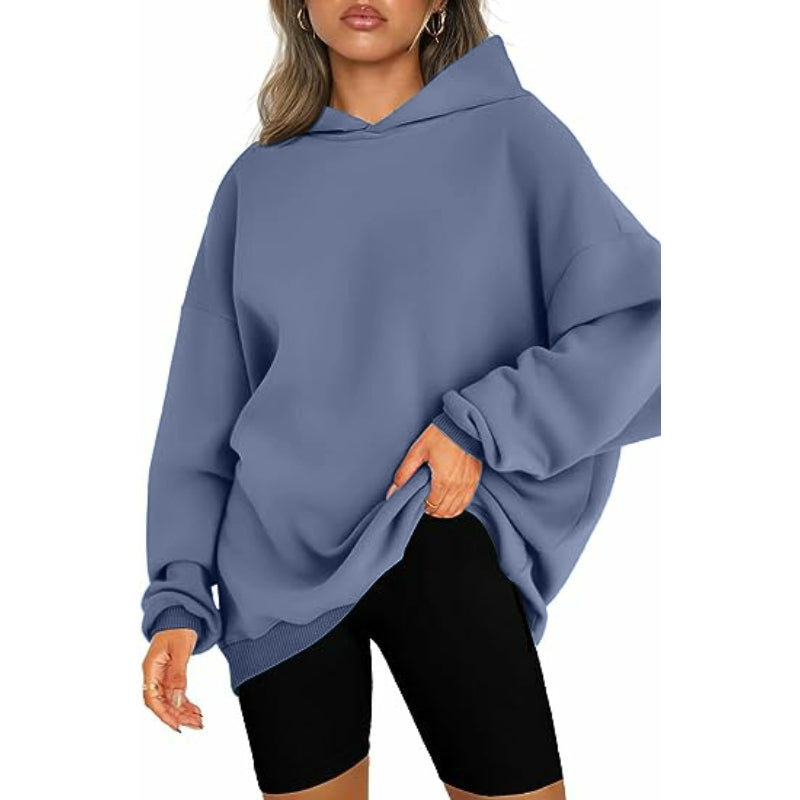 Casual Pullover Oversized Loose Brushed Hoodie