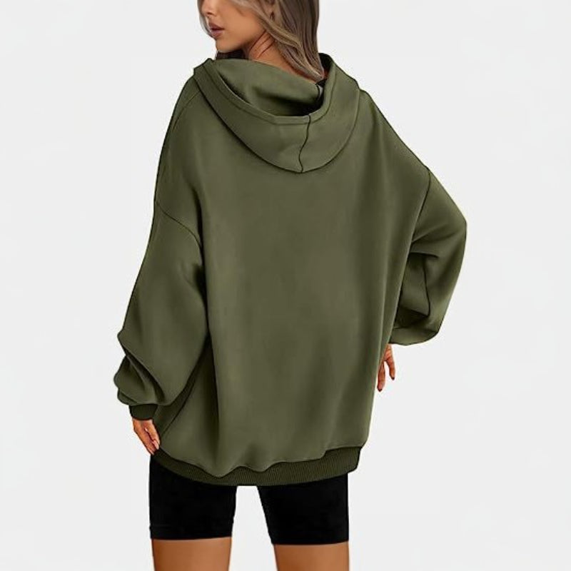 Casual Pullover Oversized Loose Brushed Hoodie