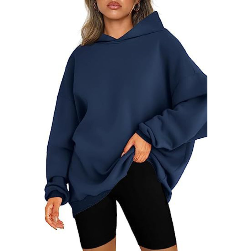 Casual Pullover Oversized Loose Brushed Hoodie