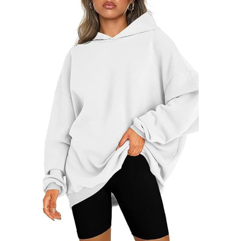 Casual Pullover Oversized Loose Brushed Hoodie