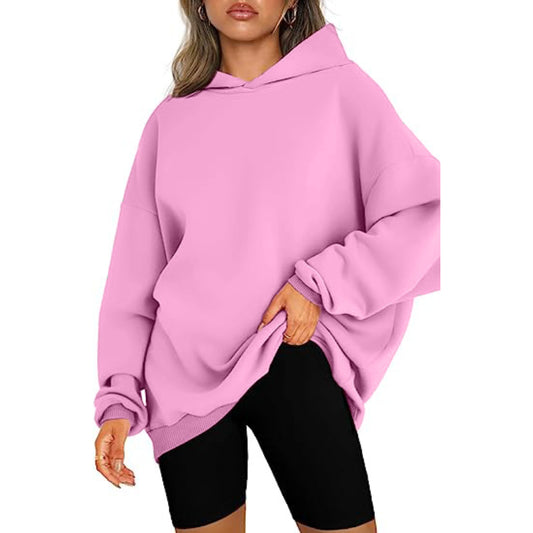 Casual Pullover Oversized Loose Brushed Hoodie