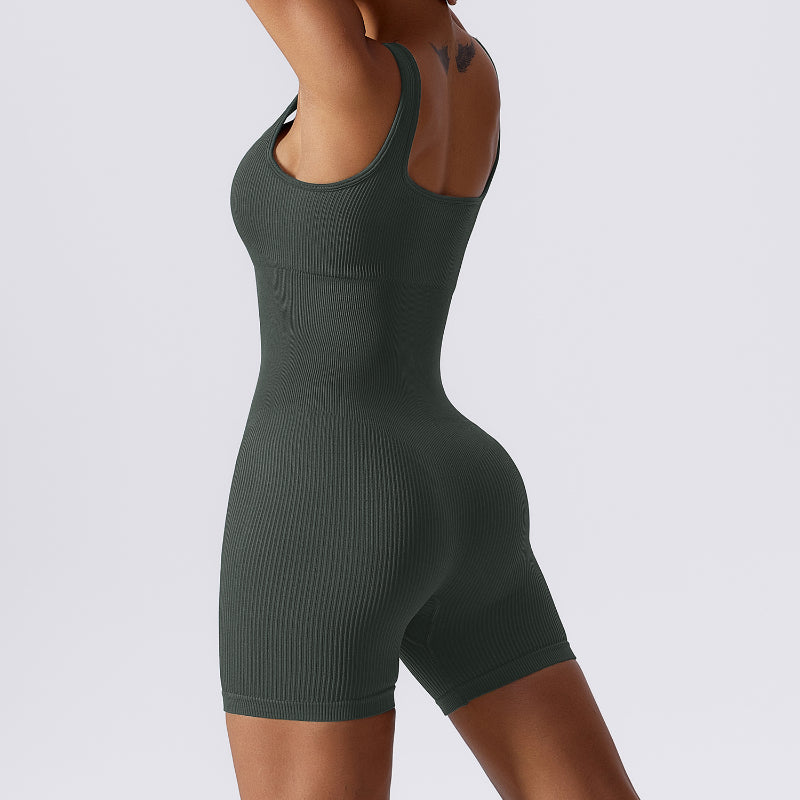 Seamless High Elastic Yoga Romper