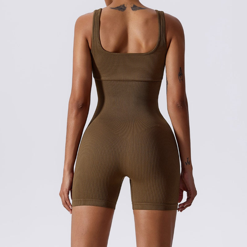 Seamless High Elastic Yoga Romper