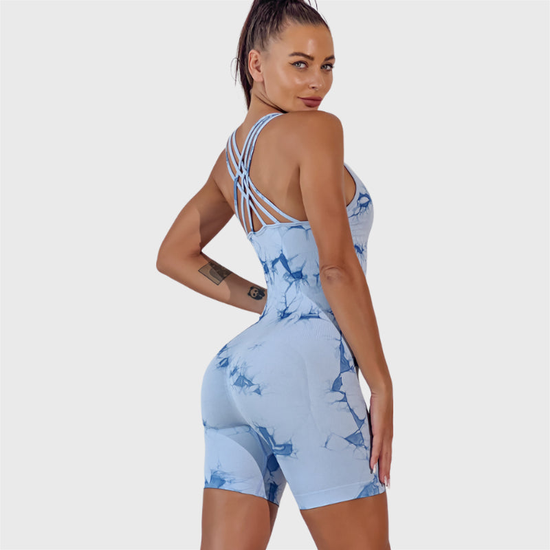 Seamless Multiple Strap Fitness Romper