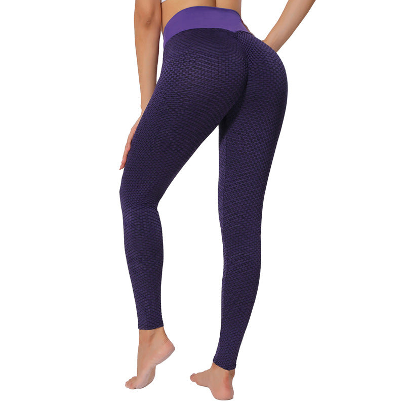 Seamless Plaid Breathable Active Fit Leggings