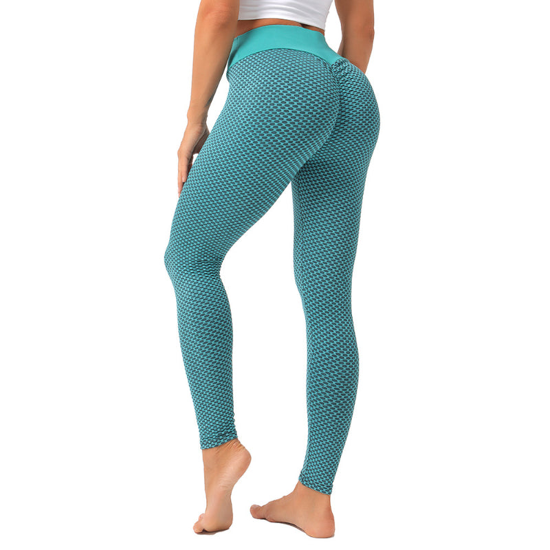 Seamless Plaid Breathable Active Fit Leggings