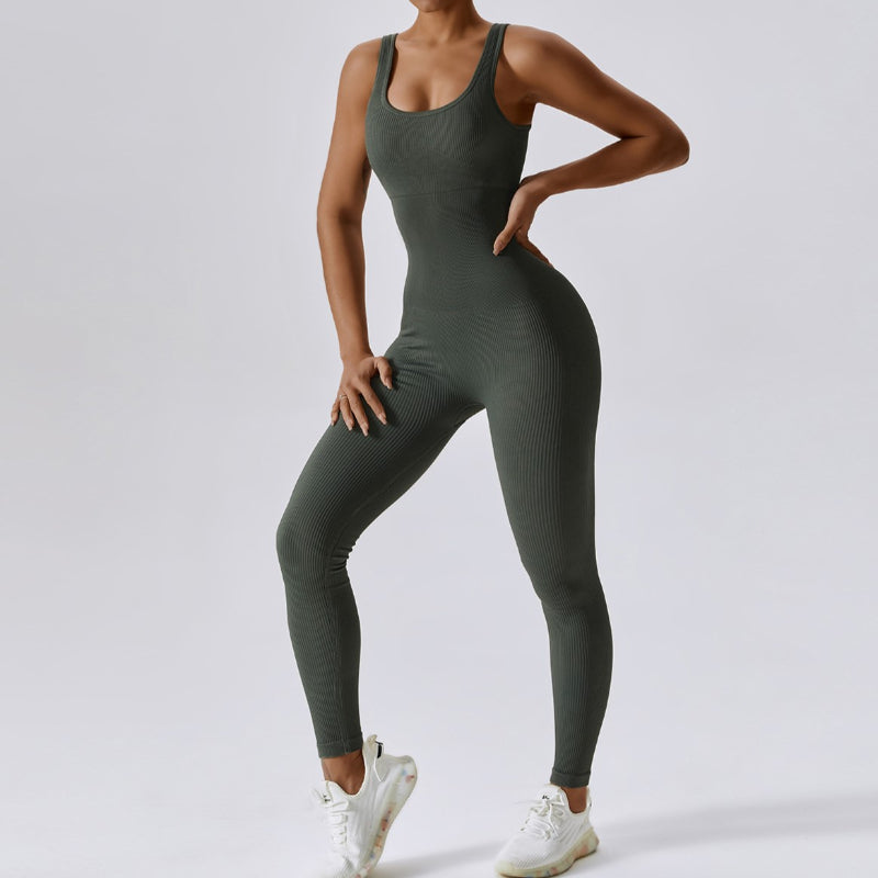 Seamless Slim Fit Dance Jumpsuit