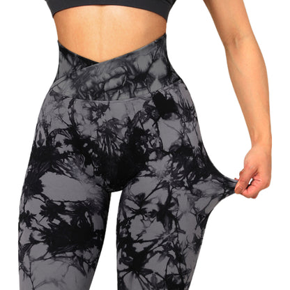 Seamless Tie Dye Active Fit Stride Leggings