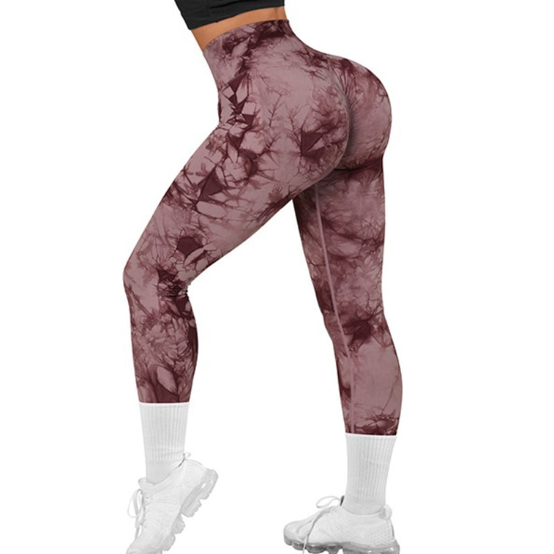 Nahtlose Active Fit Stride-Leggings mit Batikmuster