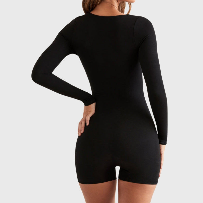 Slim Fit Long Sleeve Sports Romper