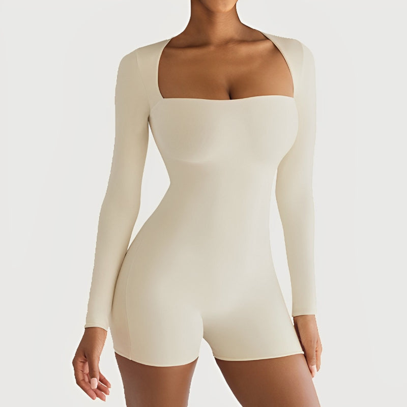 Slim Fit Long Sleeve Sports Romper