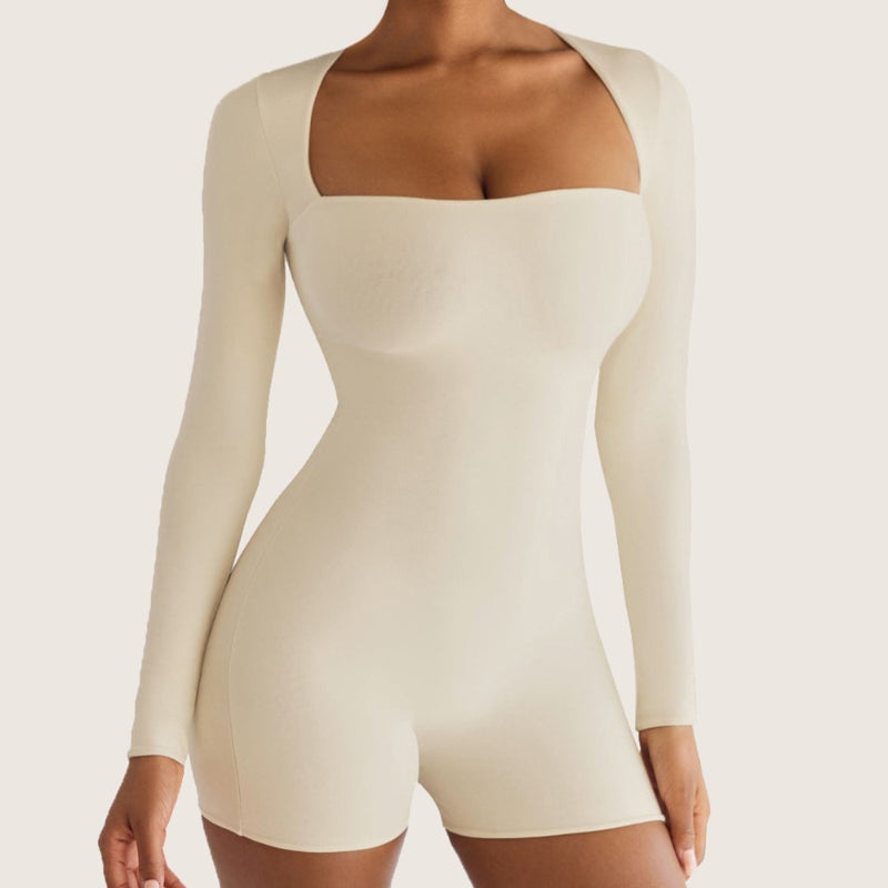 Slim Fit Long Sleeve Sports Romper