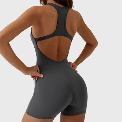 Sporty Cutout Breathable Yoga Romper