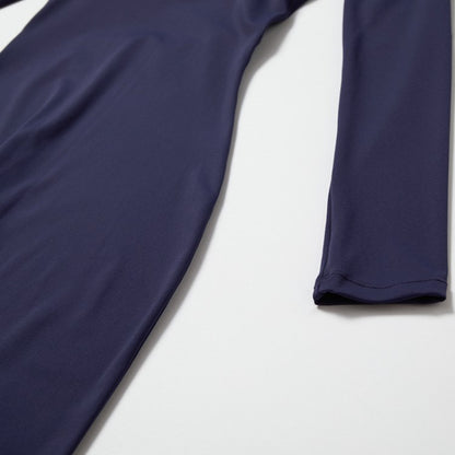 Sporty Long Sleeve Square Collar Jumpsuit