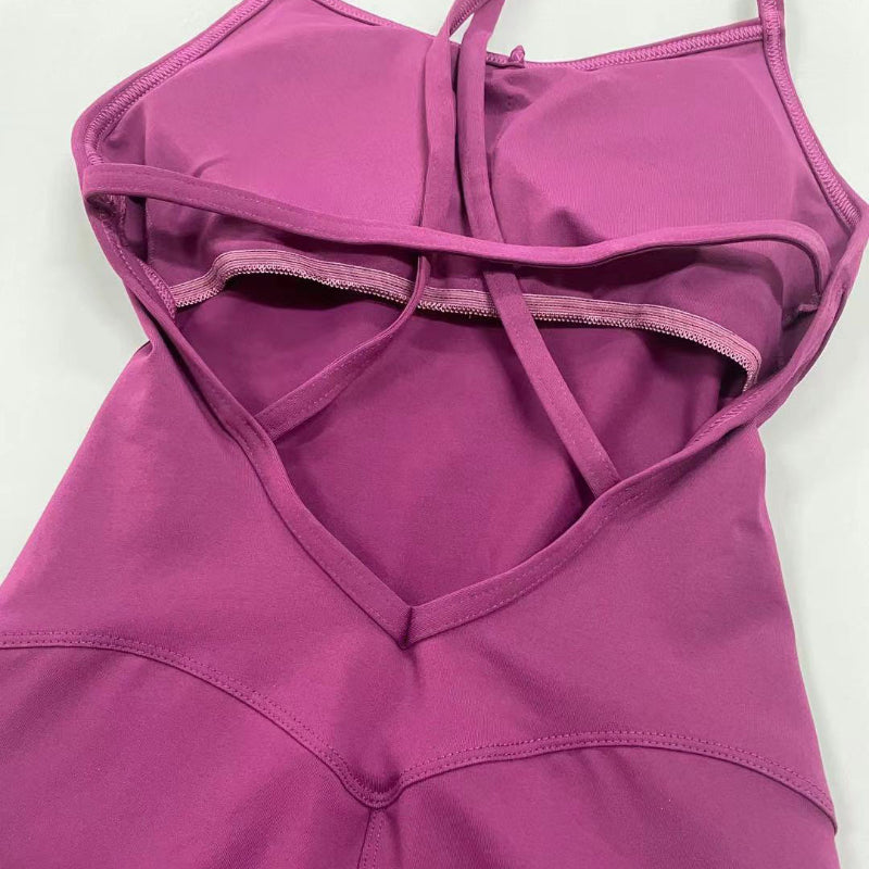 Sporty Strap Cutout Rompers