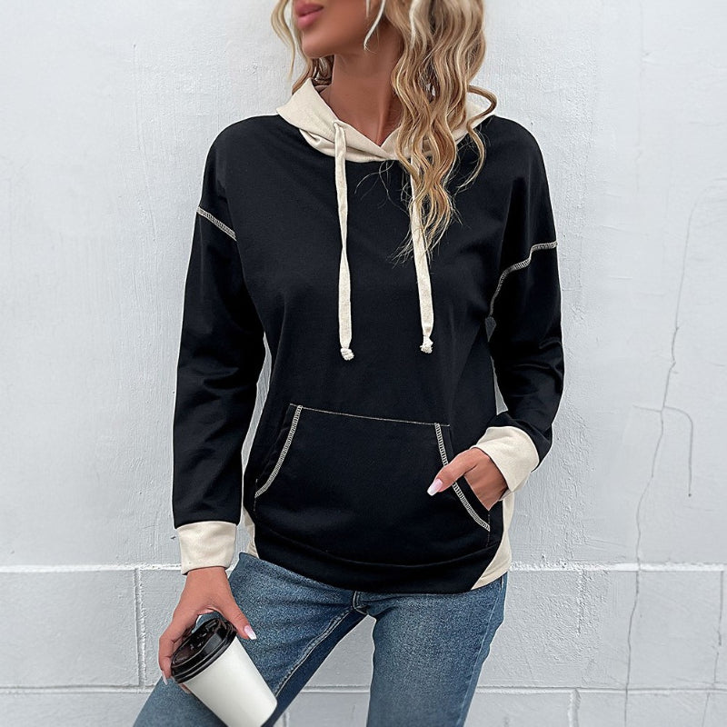 Stylish Embroidered Long Sleeve Sweater Hoodie