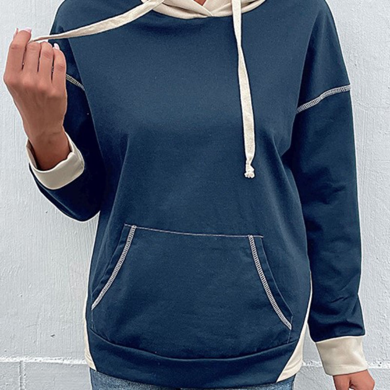 Stylish Embroidered Long Sleeve Sweater Hoodie