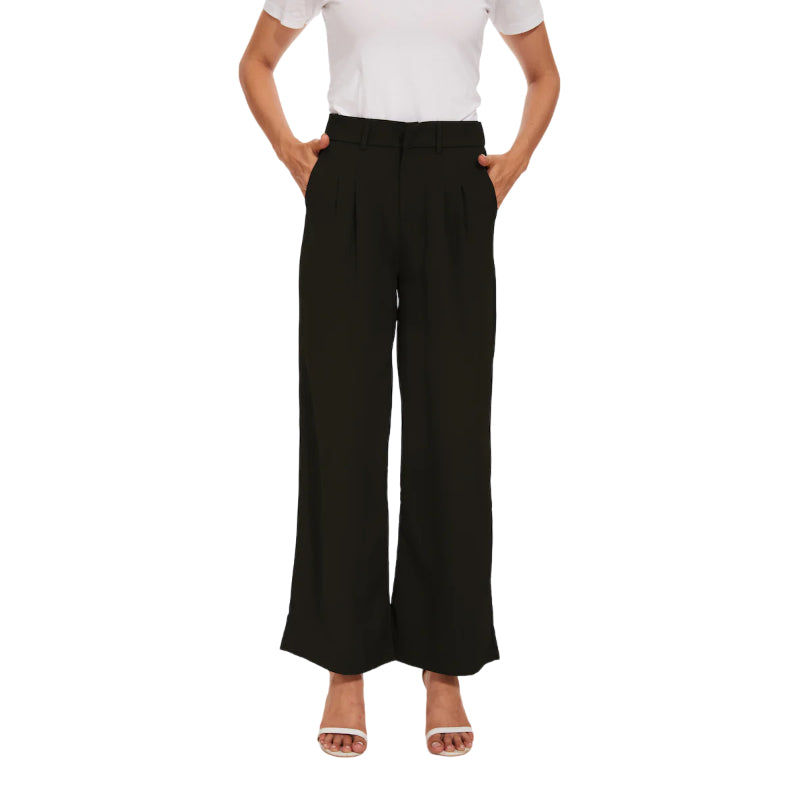 Effortless Tailored Wide Leg Pants