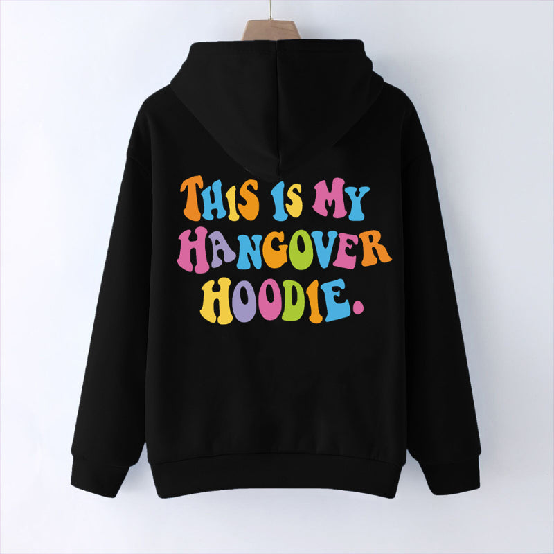 Lässiger Kapuzenpullover mit Aufdruck „This Is My Hangover“.