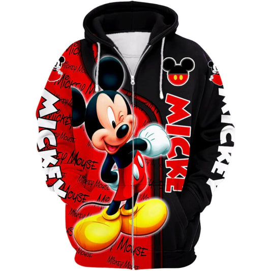 Timeless Mickey Mouse Zip Up Hoodie