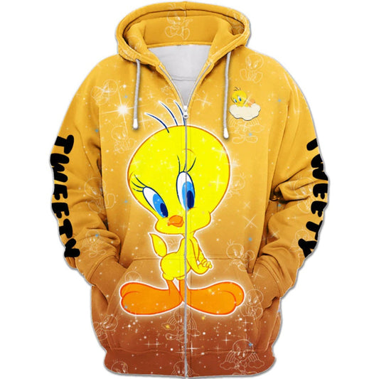 Tweety Kapuzenjacke mit Reißverschluss