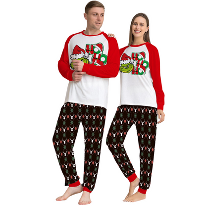 The Festive Christmas Grinch Family Matching Pajama Set