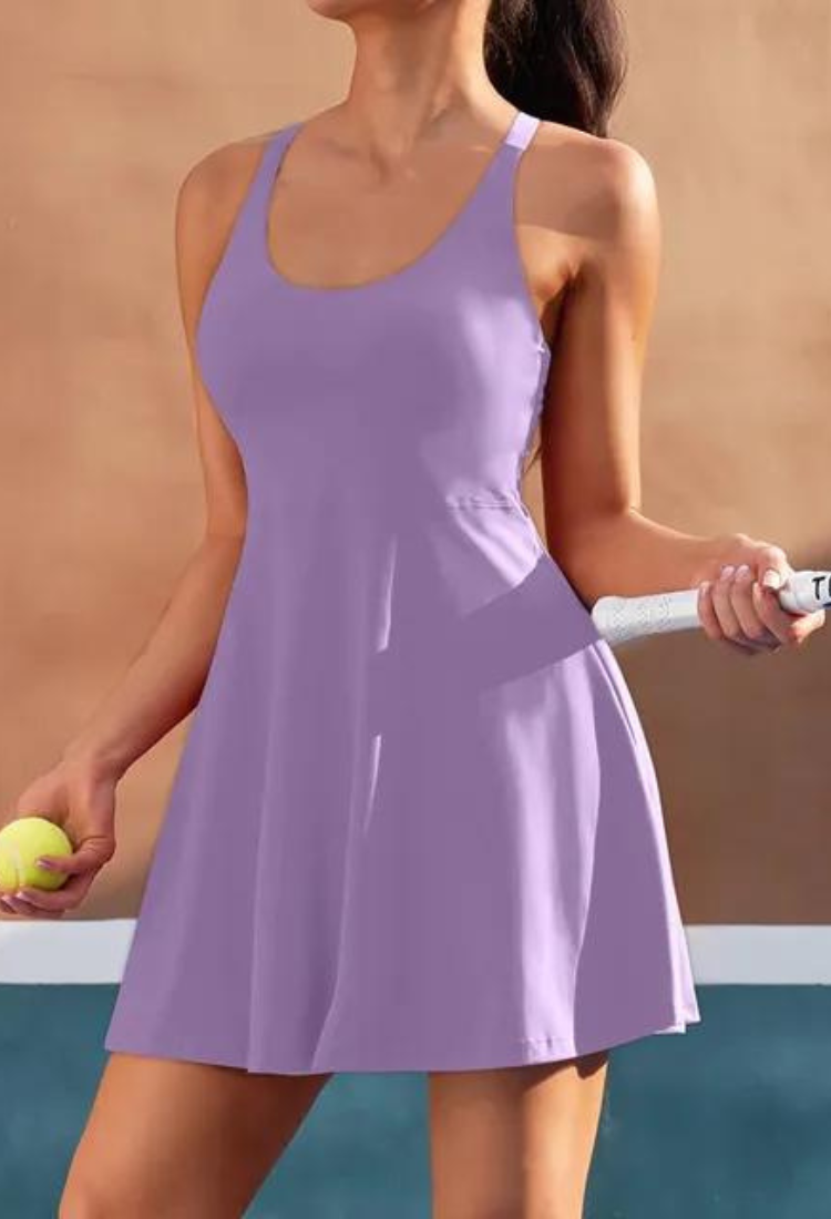 Sports Sundress With Built In Shorts And Bra