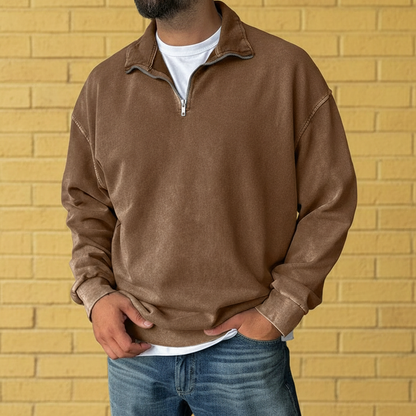 Soft Knit Half Zip Sweatshirt