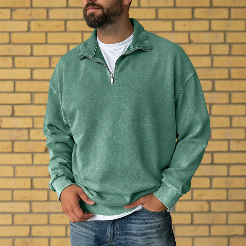 Soft Knit Half Zip Sweatshirt