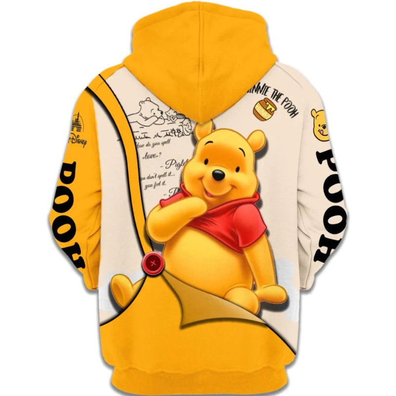 Winnie The Pooh Zip Up Hoodie