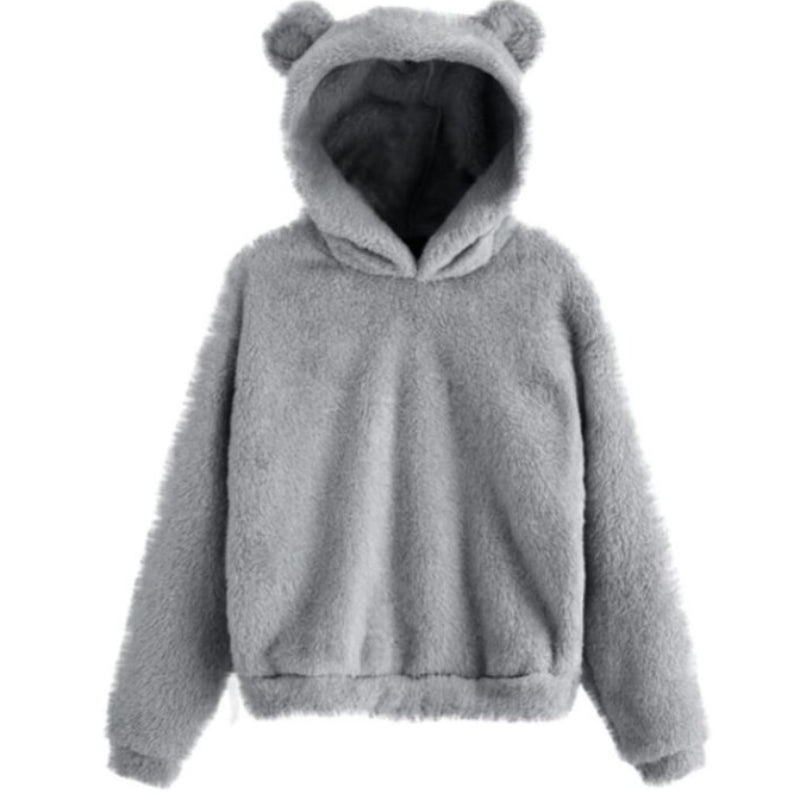 Winter Fluffy Rabbit Style Hoodie