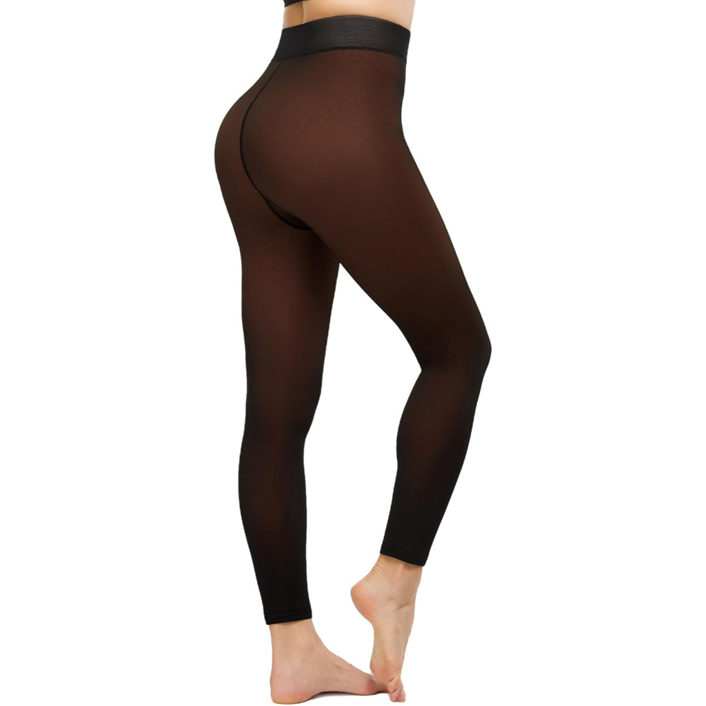 Winter Warm Fleece Lined Tights For Women