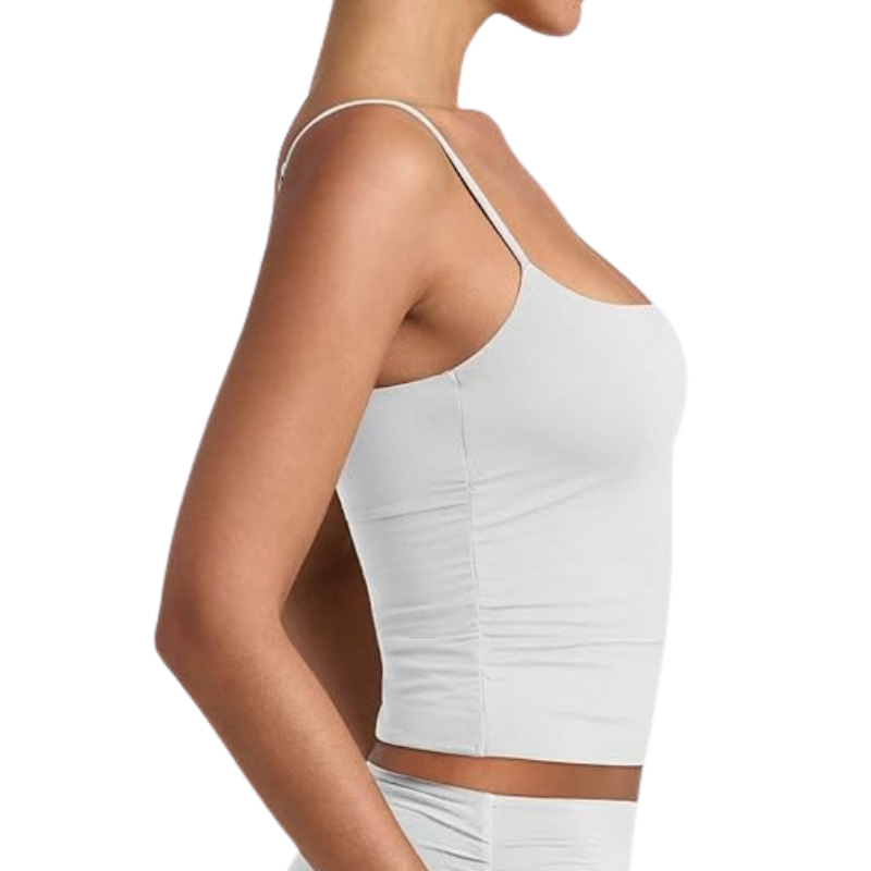 Double Lined Adjustable Cami Tank Top For Women