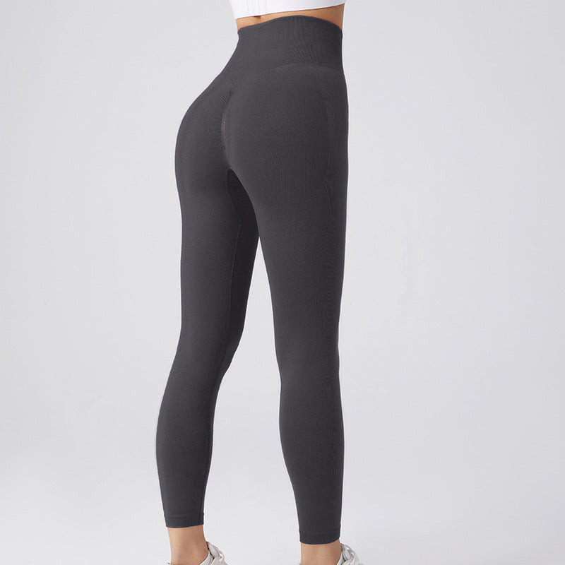 Nahtlose, sportliche, schlichte Leggings