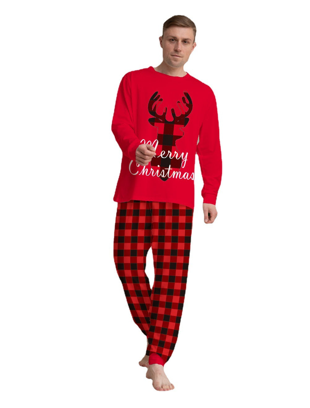 Ensemble de pyjamas assortis pour la famille de Noël Shadow Elk