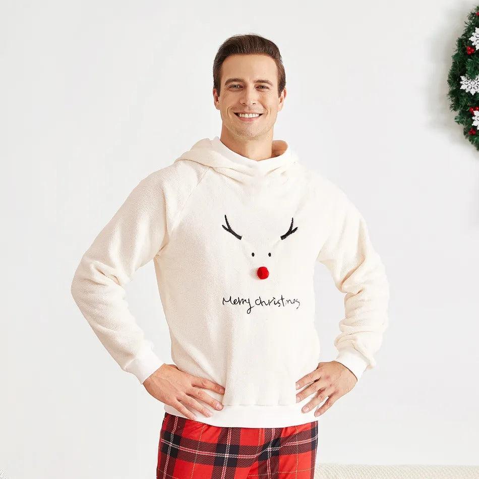 3D Elk Printed Christmas Family Matching Pajamas Set