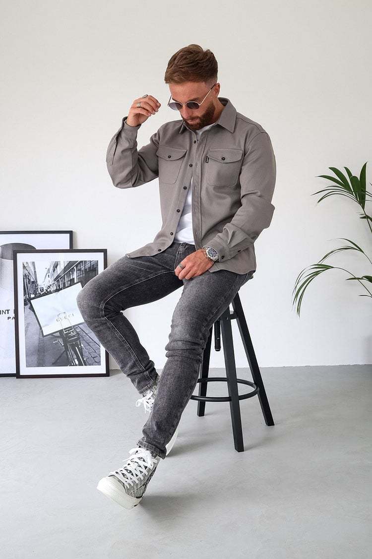 Veste chemise boutonnée