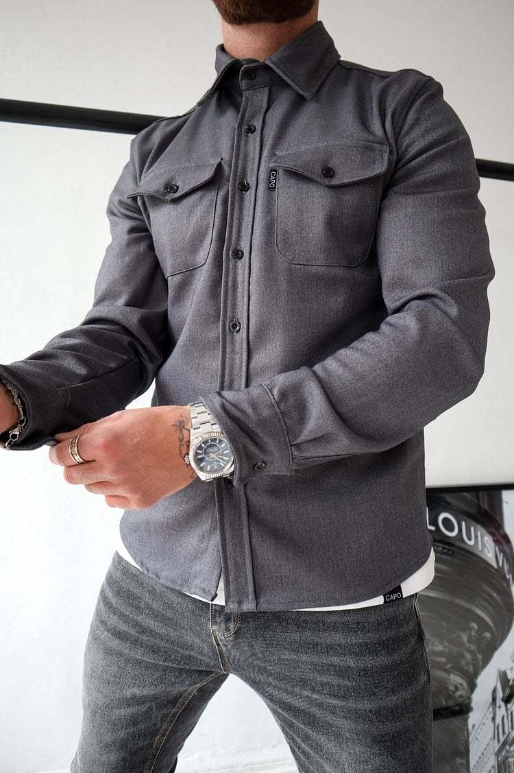 Veste chemise boutonnée