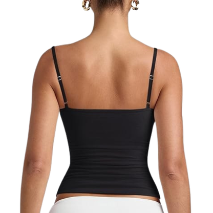 Double Lined Adjustable Cami Tank Top For Women