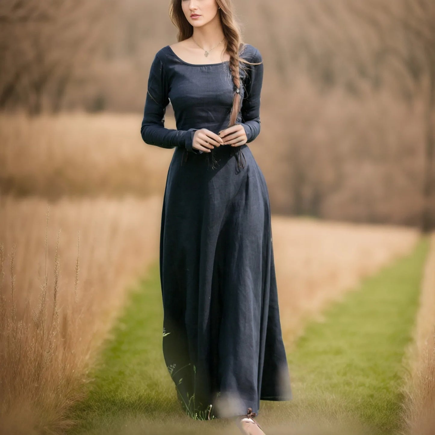 Mittelalterliches Fantasy Maxikleid