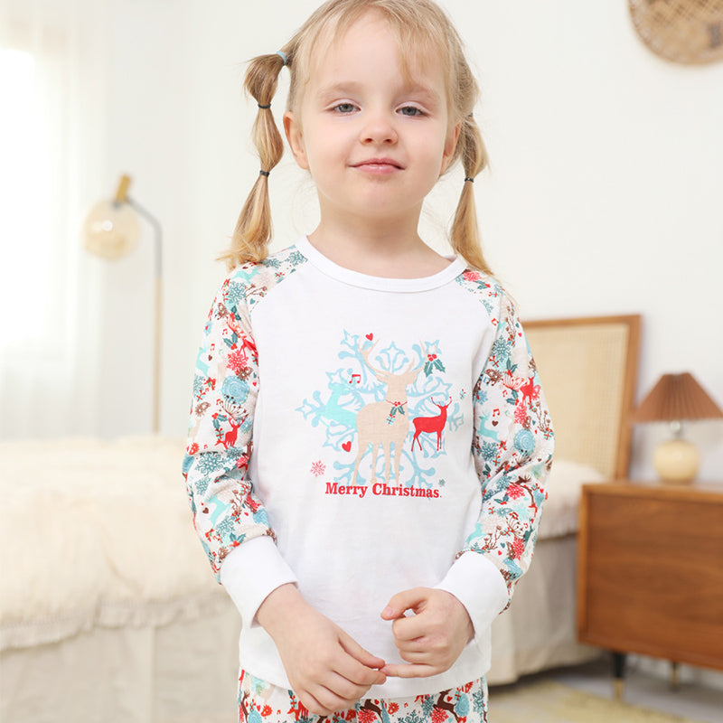 Weihnachts-Tiny-Designs bedrucktes passendes Familien-Pyjama-Set