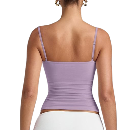 Double Lined Adjustable Cami Tank Top For Women