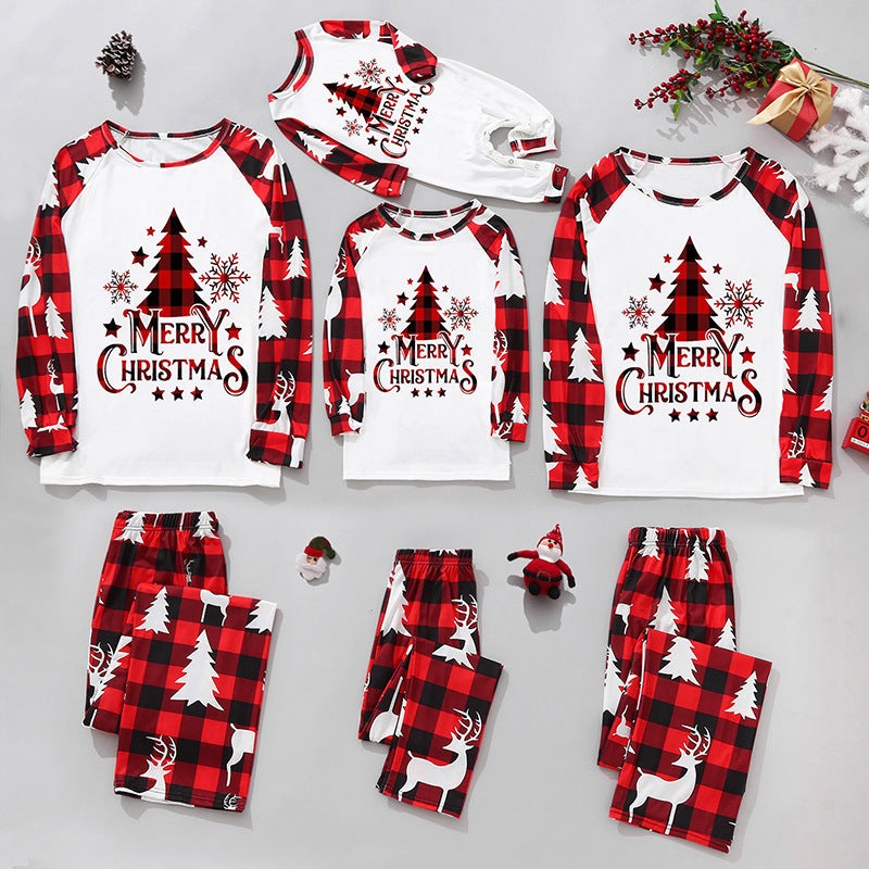 Fashion Family Christmas Print Pajama Set