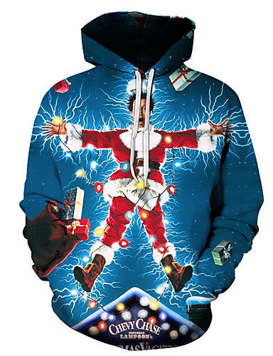 Bedruckte 3D-Hoodie-Kollektion mit Weihnachtsmotiv