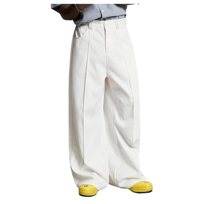 Loose Fit Casual Trousers With Classic Pocket Design For Men