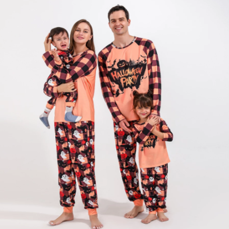 Halloween-Party-Familien-passendes Pyjama-Set