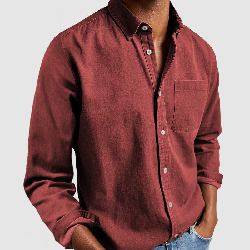 Classic Long Sleeve Button Up Shirt