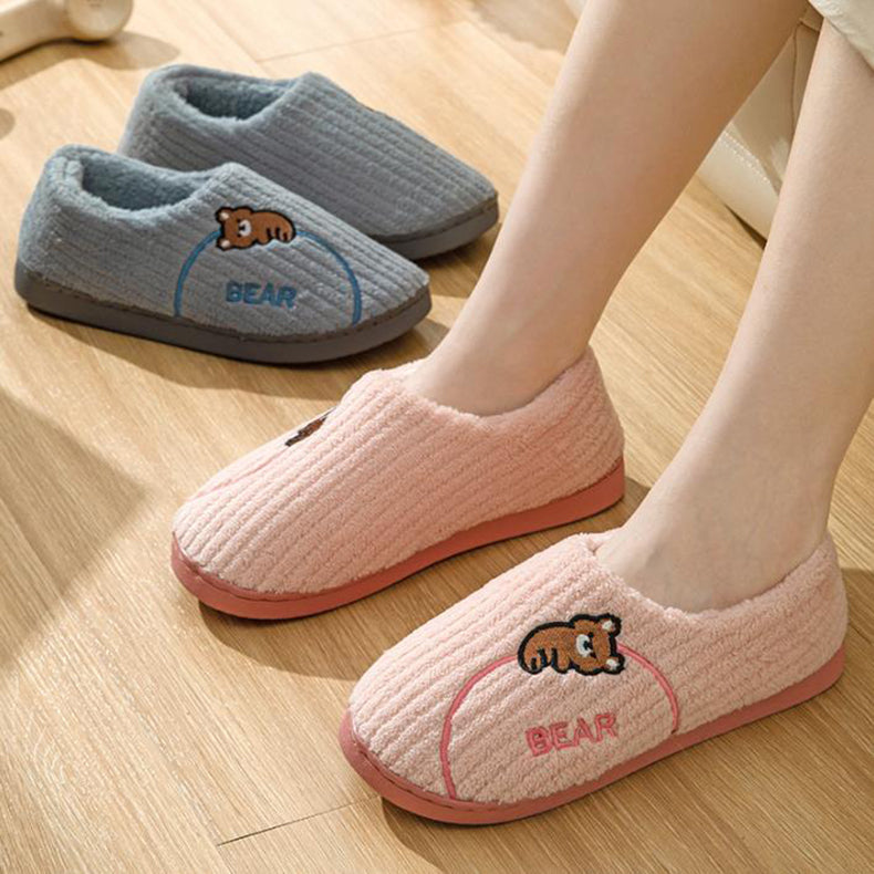 Chaussures d'hiver en peluche ours