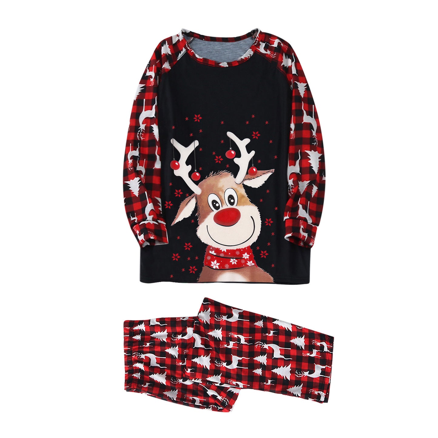 Baby Reindeer Printed Christmas Family Matching Pajamas Set