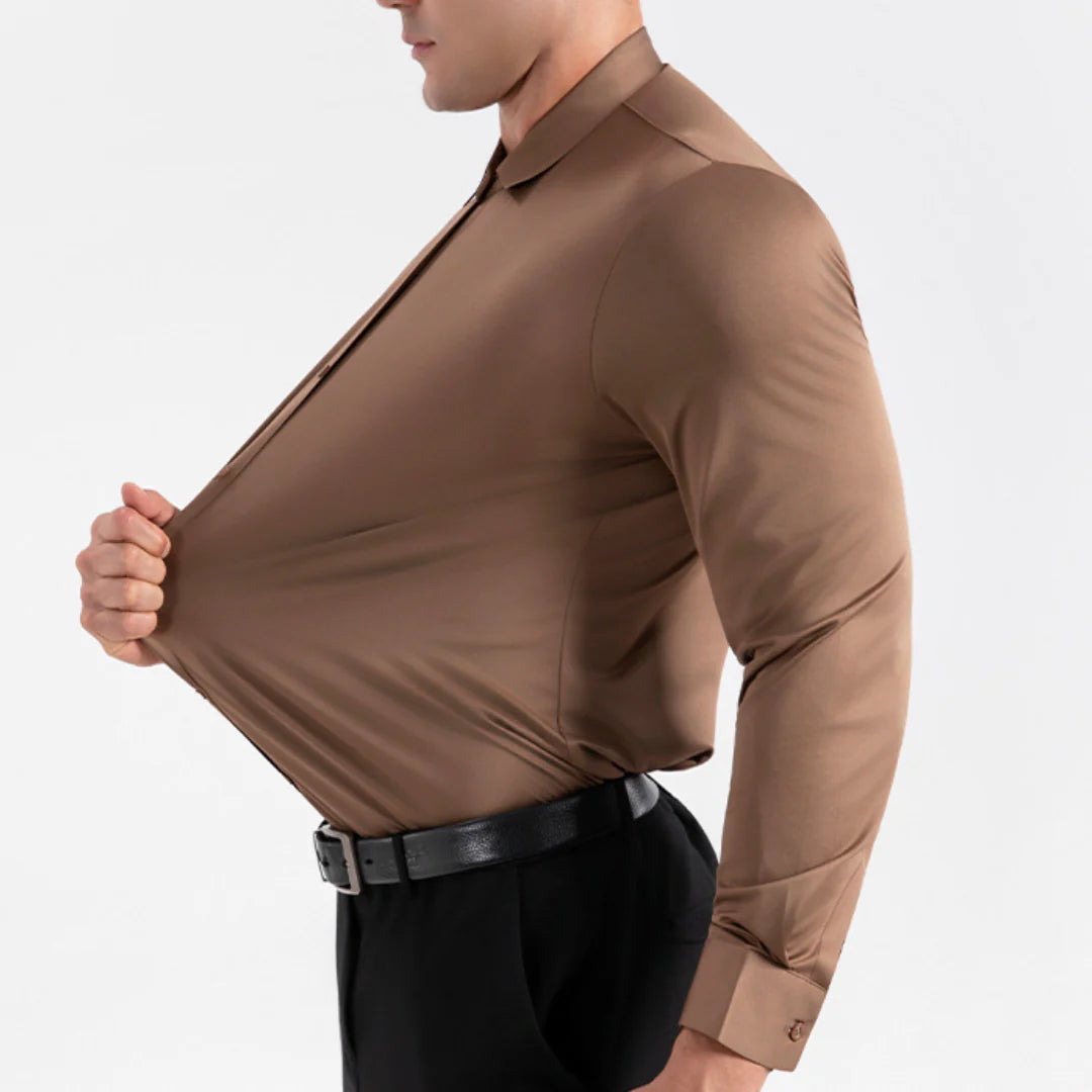 4 Way Stretch Non Iron Business Casual Performance Dress Shirt